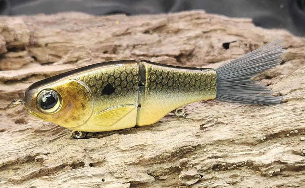 KGB Swimbaits Little Guy 4 Pouces – Leurre Souple Swimbait Couleur Bone